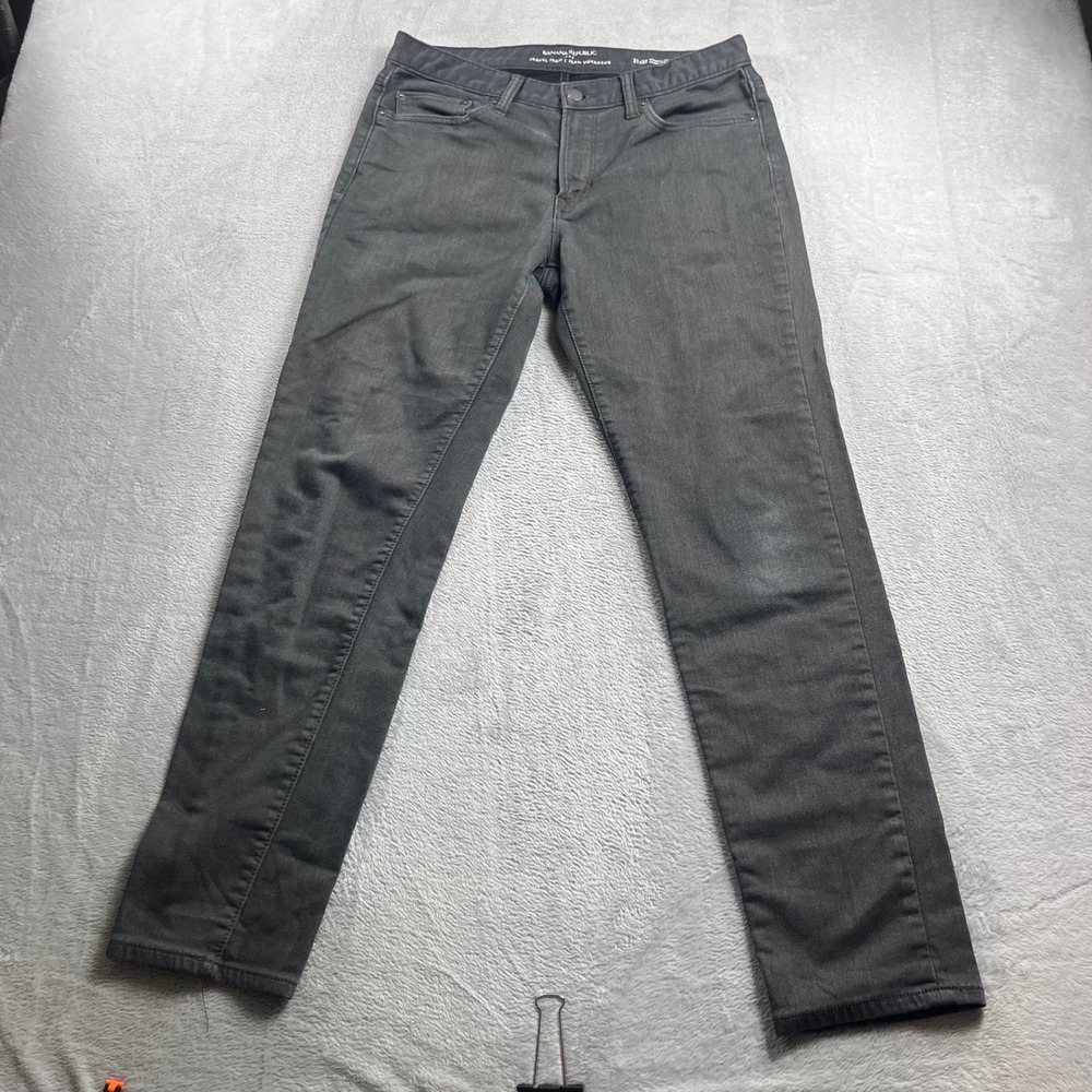 Banana Republic Travel Jean Mens 31x32 Athletic Fit Charcoal Gray Pants Stretch
